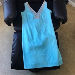 NWT Lilly Pulitzer Bentley blue shift dress sz 10